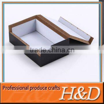 custom packing gift paper box mdf wood box