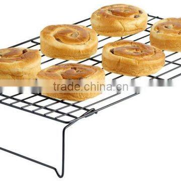 Kitchen 3 Tier Stackable Cooling Rack Tray Pies Food Bakery Chrome Plated Iron Wire Bread Cooling Rack photo-5