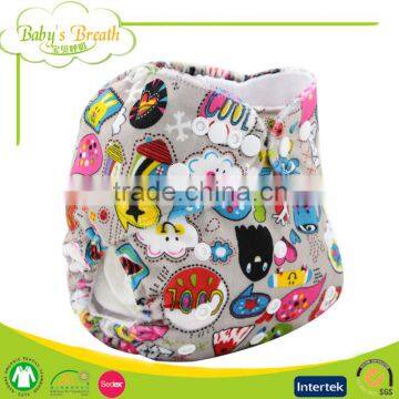 MPL-01 Eco Organic Minky Fabric Baby Reusable Washable Cloth Pocket Diaper Nappy With Insert photo-4
