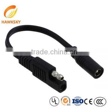 Adapter Cable 18AWG 2.5X5.5 F Barrel To SAE SAE Cable Assemblies