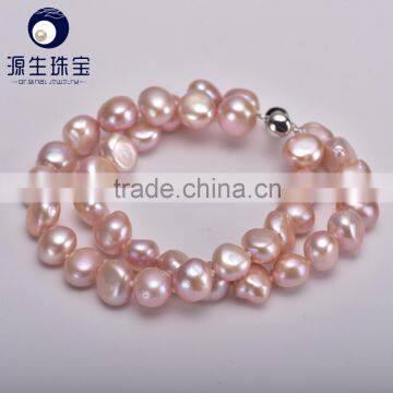 small size AAA baroque shape bracelet white/pink/purple pearl jewelry