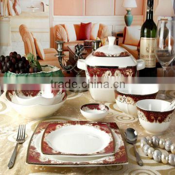 hot wholesale - Ceramic fashionable new simple design ceramic morden dinner sets in pakistan