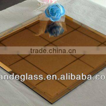 4.6mm golden bronze silver mirror