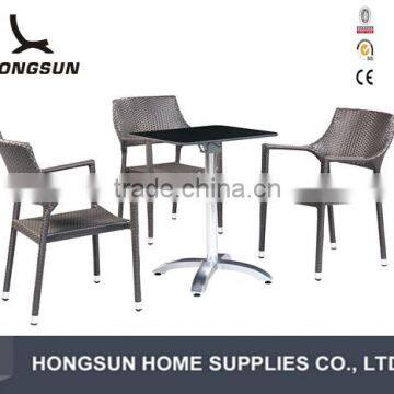 DT213 french bistro rattan chairs and table