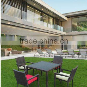 Chinese cheap wicker rattan outdoor dining set