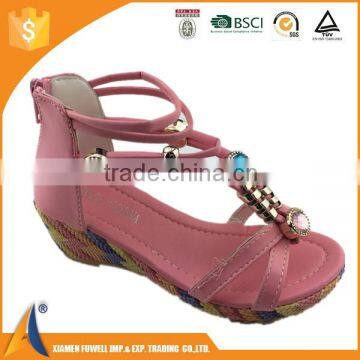 hot sale summer new style girls shoes child high heel sandal shoes