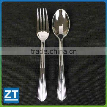 Silver Plastic Silverware, Heavy Duty Looks Like Silver Cutlery Combo