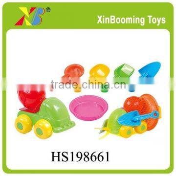 New design plastic beach toy, beach truck toys set for kids