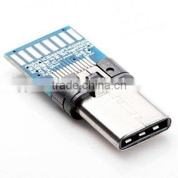 Professional Manufacturer of USB 3.1 Type C Male SMT+PCB Connector