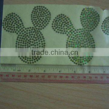 promotional and competitive hot fix cactus sequins motifs