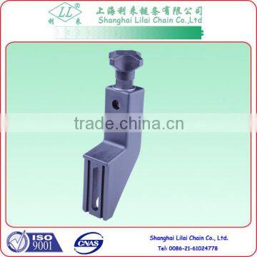 Conveyor plastic side brackets for conveyor components