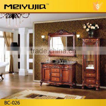 Orange coffee color china supplier soild wood cabinet