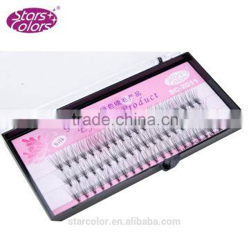 Hand-made pre-made 10D high quality silk flare eyelash extension lash black color                        
                                                Quality Choice