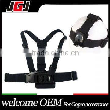 JGJ OEM Manufacture A model chest band with B model head band for gopro