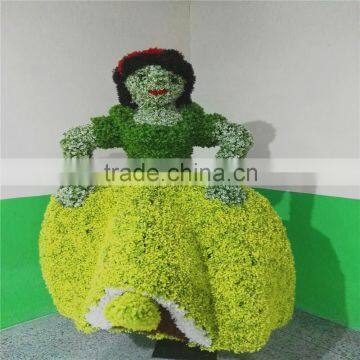 Factory direct artificial cartoon topiary animals grass animal for garden decoration