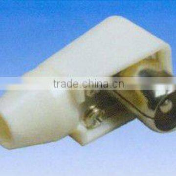 right angle TV CONNECTOR ABS material white color brass pin rohs comliant