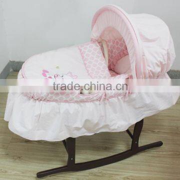 new products embroidery baby carry moses basket moses basket stand baby wicker moses basket