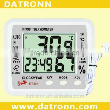 KT204 LCD thermometer calendar digital thermometer