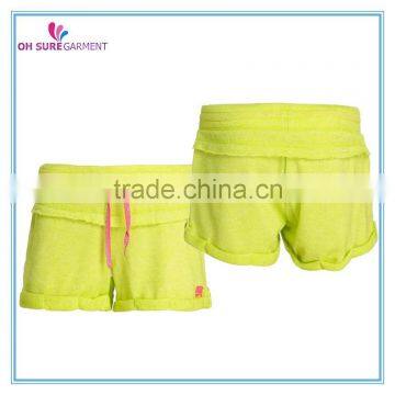 cotton gym short, running shorts, womens sports shorts