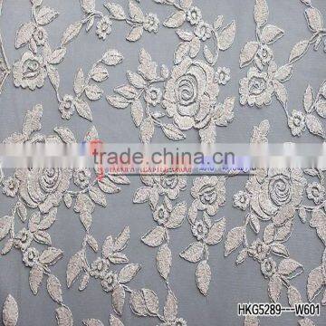 Hot Sell Cord Polyester Lace Embroidery High Quality China Embroidery Manufacturer