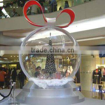 Wholesale large plexiglass acrylic crystal ball, christmas crystal ball with led light