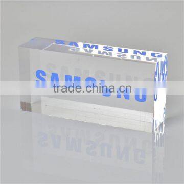 Plexiglass Logo Block, Lucite Block Printing Logo
