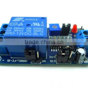 12V normally closed type trigger relay delay circuit module