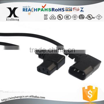 right angel IEC C13 C14 connector male to iec femalepower cord