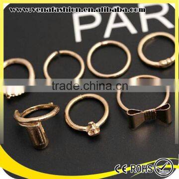 Wonder 7pcs Set Gold Filled Settings Models Ring for Women Quality Choice photo-5