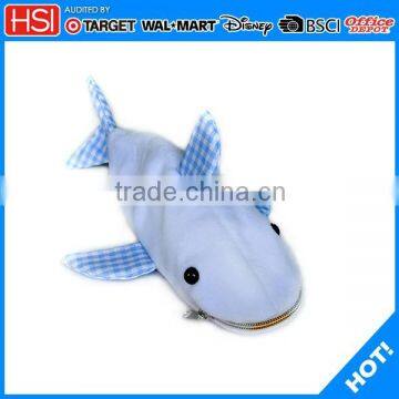 shark shape pencil case with smooth zipper