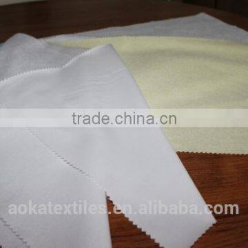 PU Laminated Waterproof Bleached Towelling Fabric(75%cotton25%polyester)
