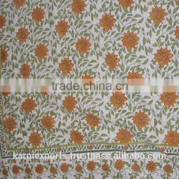 various styles of hand block printed bed sheets available in different styles