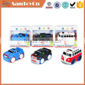 B/O plastic cartoon touch car electrical touch toys