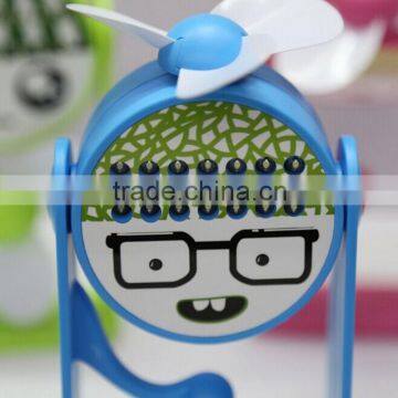 2016 new design multifunctional usb fan little fruit fan, led light fan Children gift 5V usb fan