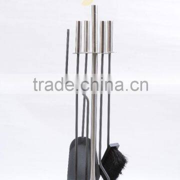 Modern kitchen Fashionable 5pcs stainless steel fireplace tool set