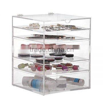 5 drawer acrylic makeup organizer