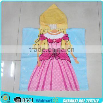 Pink princess baby hooded towel/ Children's hooded beach towel/Princess printed Children hooded towel                        
                                                Quality Choice