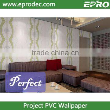 High Quality beautiful pvc vinyl wallpaper for tv backwall decoration