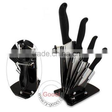 3"+4"+5"+6"+Peeler+ Knife Holder Kitchen Ceramic Fruit knife Set Cutlery Knives