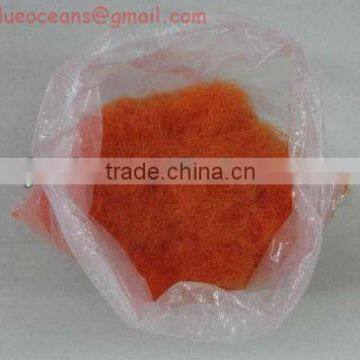 100D*8mm bright nylon long plush nylon big size flocking powder (orange)