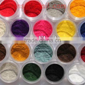 Super soft 3D Nail velutum villi Powder Matt nylon material powder for nails 18colours New Fashion in 2013