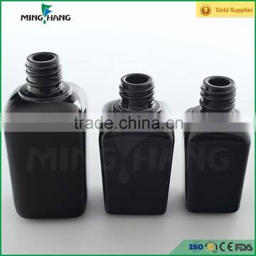 Black Glass Essential Oil Sample Bottle With Aluminum Dropper Wholesale photo-5