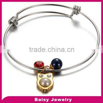 china supplier Fashion new stainless steel expandable bangle