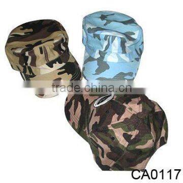 6 panel camo camp caps,training caps,washed caps