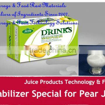 Stabilizer for fruit pear juice