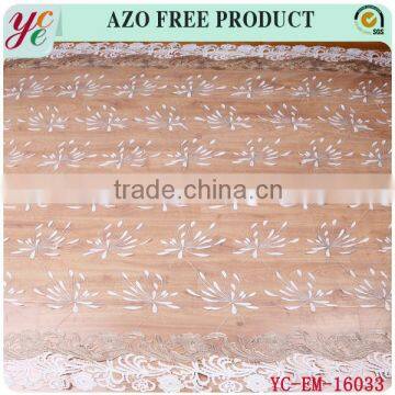 Fashion contracted patten embroidered organza fabric