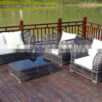 Outdoor rattan sofa set