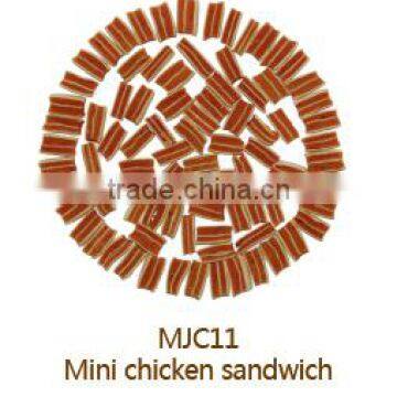 Cat treats mini chicken sandwich super quality OEM brands and cat snack private label cat training treat