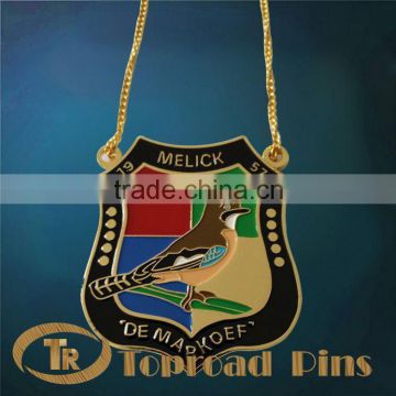 2015 new year best selling medal with ribbon for basketball game