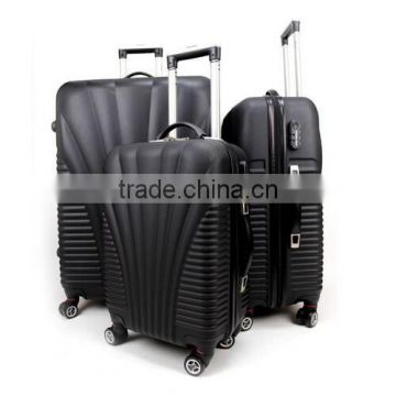 Purple luggage ABS plastic hard case travelers choice luggage suitcase set